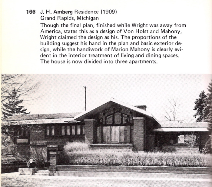 Wright Chat View topic Amberg House part of tour in Grand Rapids, MI