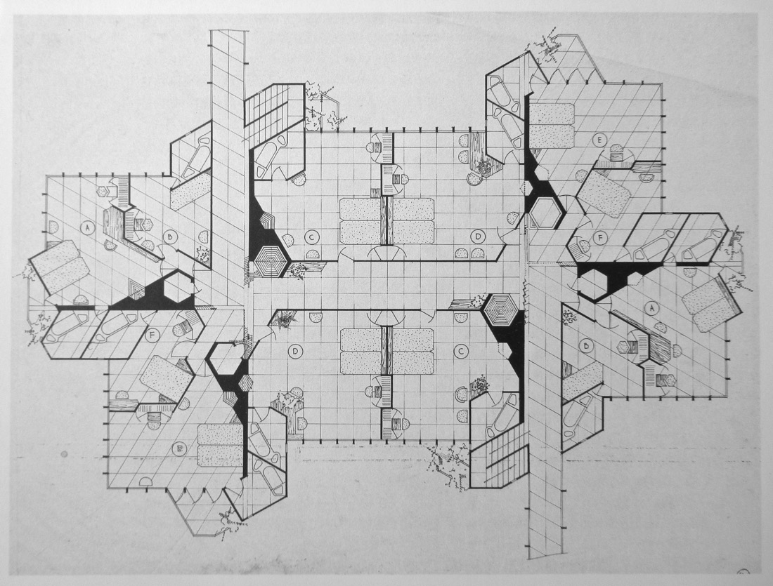 Frank Lloyd Wright Floor Plan Grid