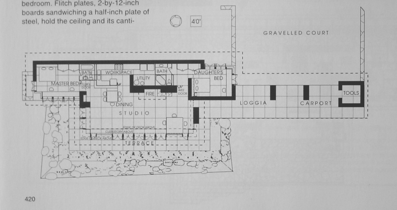 Frank Lloyd Wright Loveness House Plan